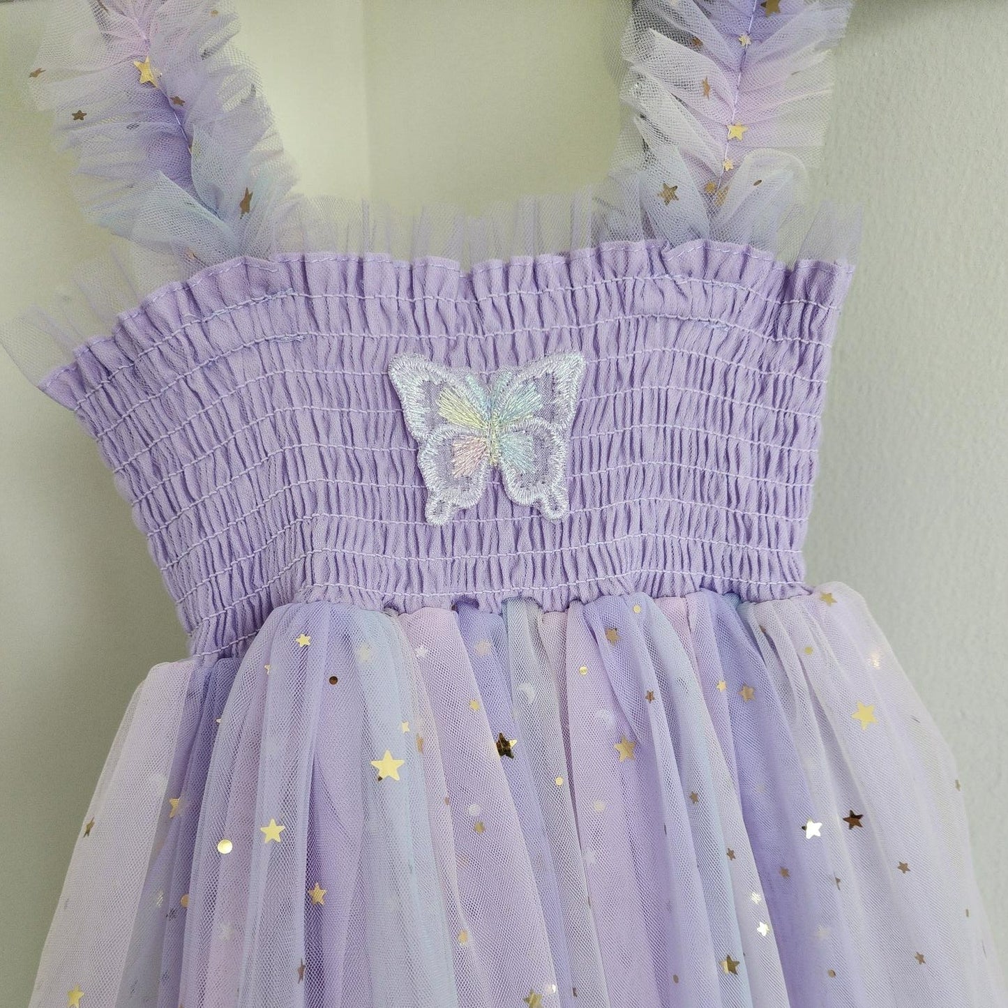 Rainbow Purple Butterfly Dress