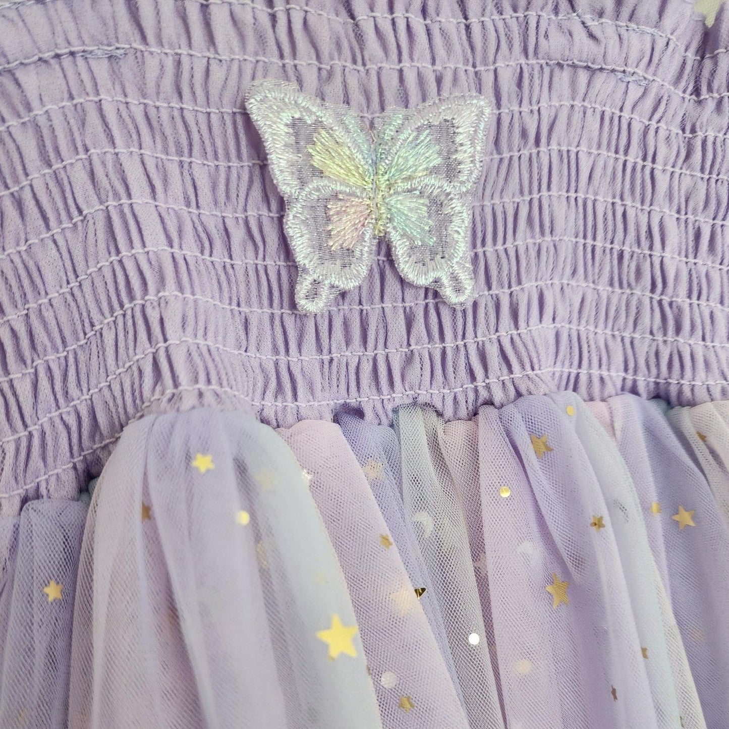 Rainbow Purple Butterfly Dress