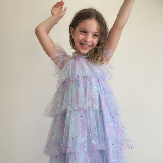 Rainbow Tutu Tulle Dress